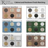 Garrison Knob 1 1/4 Inch Ash Gray