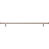Top Knobs - Burnham Appliance Pull 18 Inch (c-c) Brushed Satin Nickel - Brushed Satin Nickel