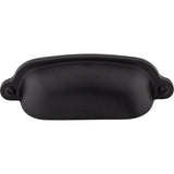 Top Knobs - Charlotte Cup Pull 2 9/16 Inch (c-c) Flat Black - Flat Black