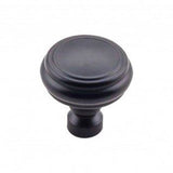 Top Knobs - Brixton Rimmed Knob 1 1/4 Inch Flat Black - Flat Black