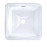 Toto ConnellyE Square Undermount Bathroom Sink With Cefiontect, Cotton White
