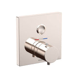 TOTO - Toto Square Thermostatic Mixing Valve With One-Function Shower Trim, Polished Nickel - Polished Nickel