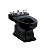 TOTO - Toto Lloyd Deck Mount Vertical Spray Flushing Rim Bidet, Cotton White - Ebony