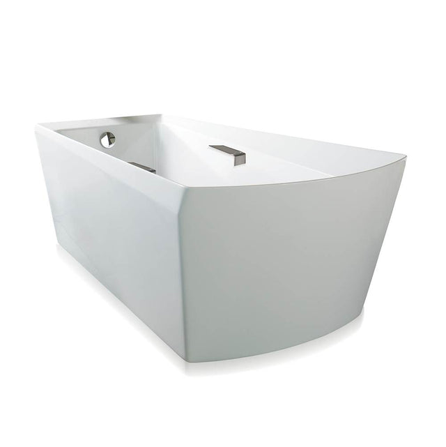 TOTO - Acrylic Soiree Freestanding Soaker - Cotton Pn Grab Bars