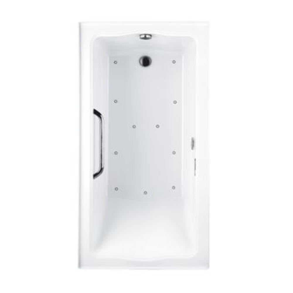 TOTO - Acrylic Airbath Clayton 6032T1 Cotton Pn Grab Bar L Drain - Cotton