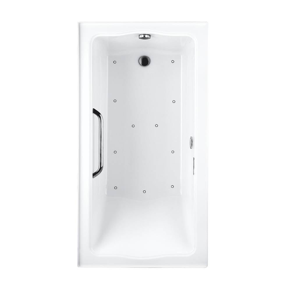 TOTO - Acrylic Airbath Clayton 6032T3 Cotton Pn Grab Bar L Drain
