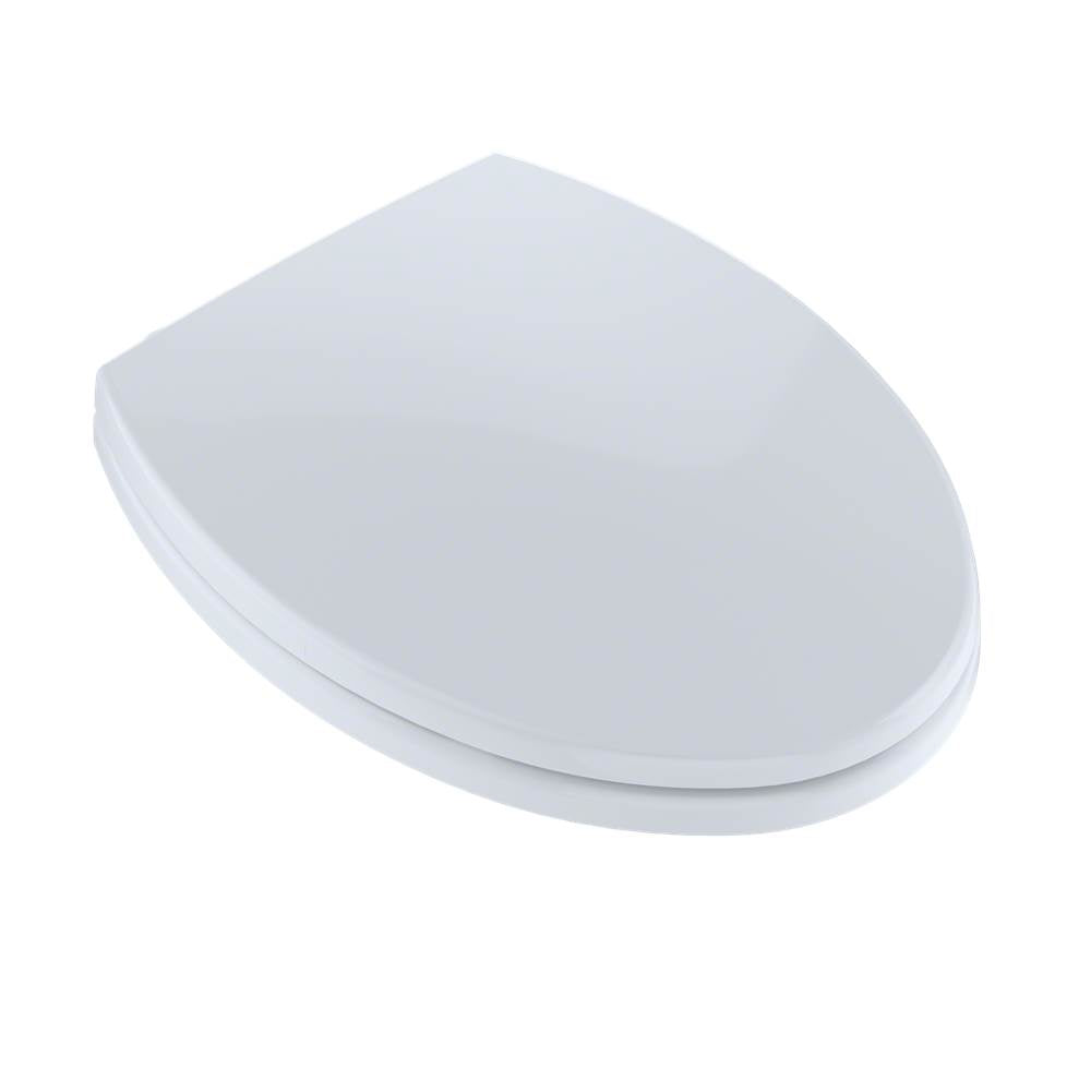 TOTO SoftClose Slow Close Elongated Toilet Seat and Lid, Cotton White
