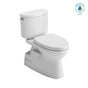 TOTO - TOTO Vespin II Two-Piece Elongated 1.28 GPF Universal Height Toilet with CEFIONTECT and SS124 SoftClose Seat, WASHLET+ Ready, Sedona Beige - Sedona Beige