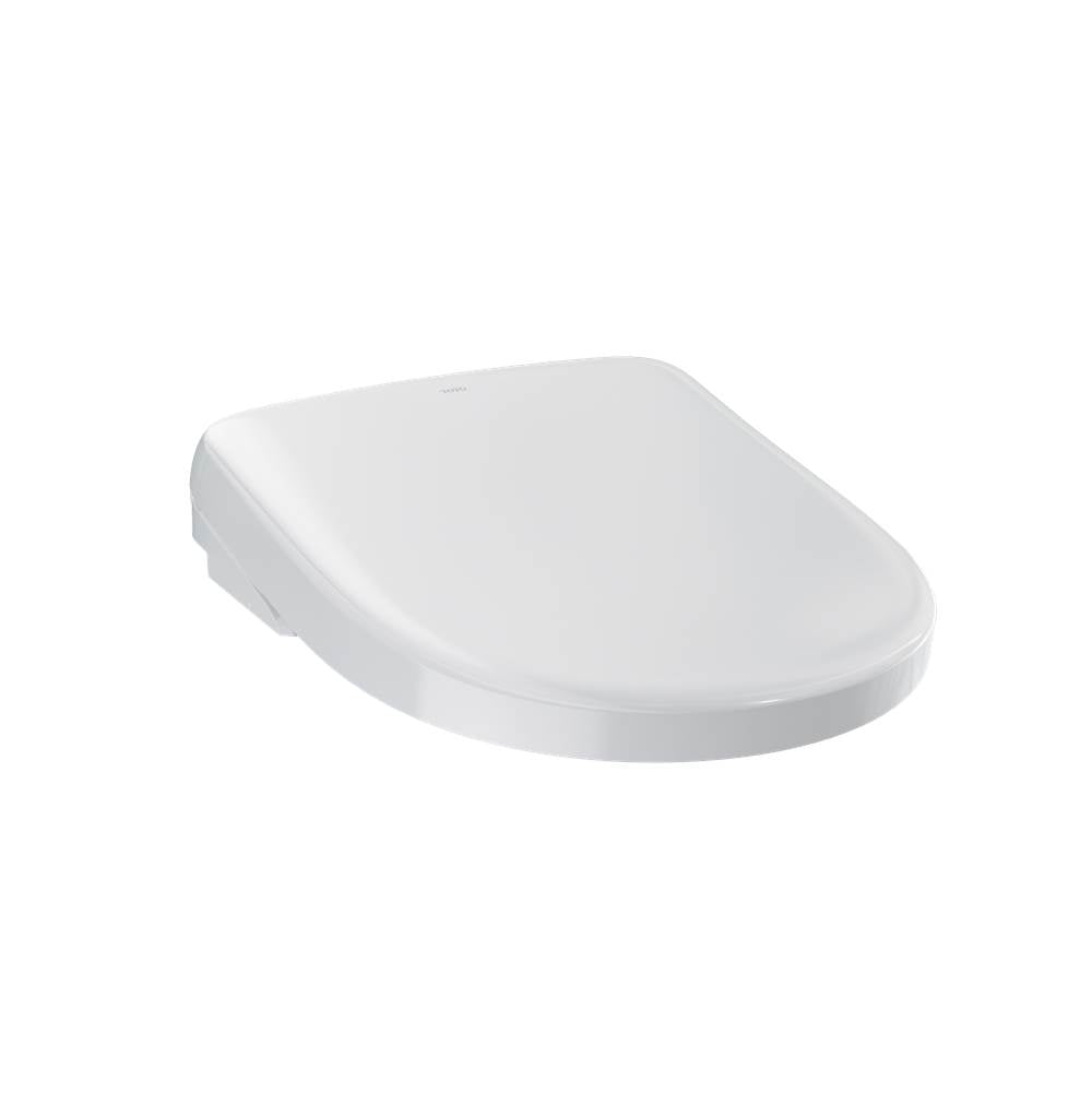 TOTO - TOTO WASHLET S7 Electronic Bidet Toilet Seat with EWATER+ Bowl and Wand Cleaning and Contemporary Lid, Round, Cotton White - Cotton White