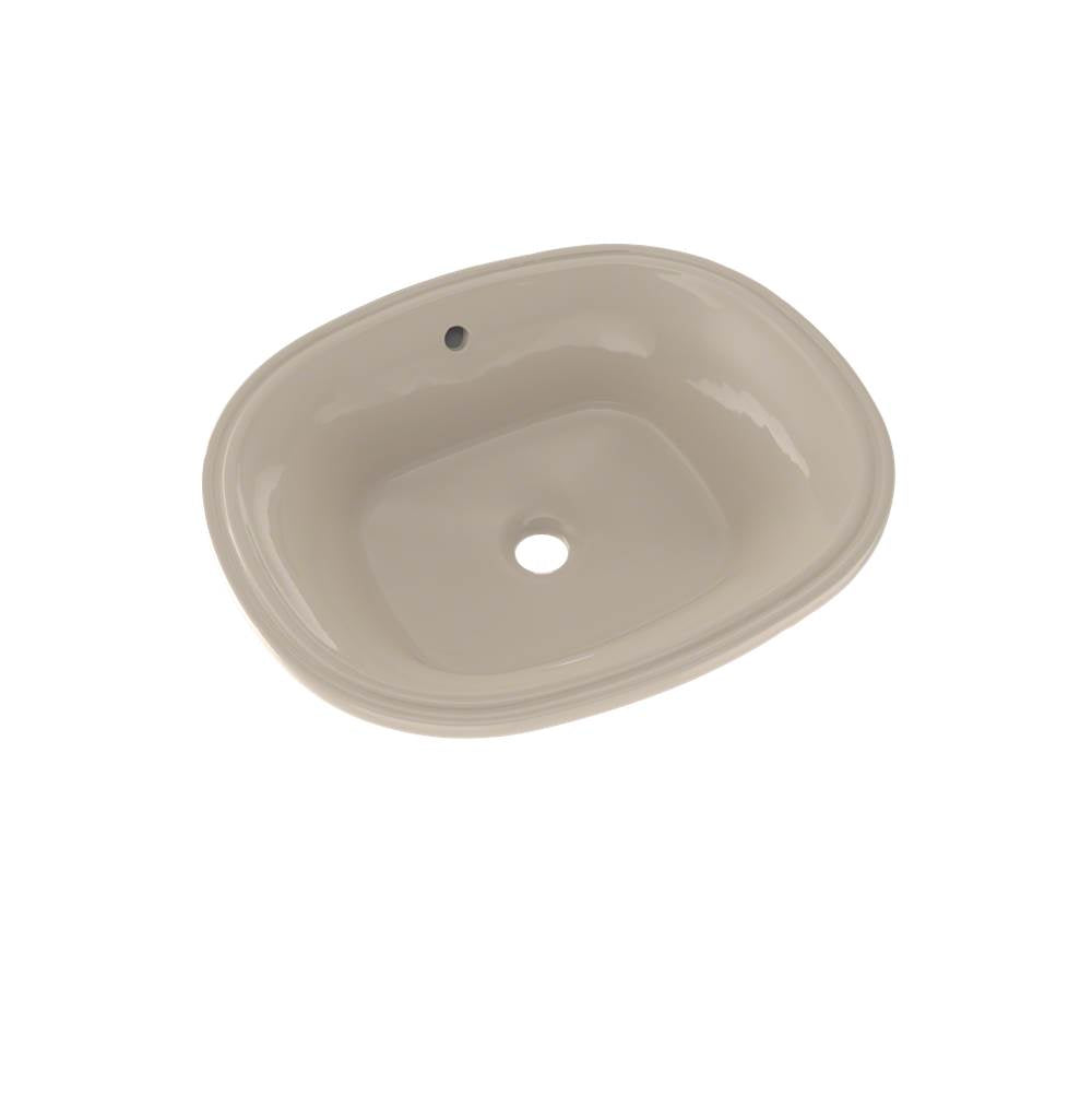 TOTO - Toto MarisE 17-5/8'' X 14-9/16'' Oval Undermount Bathroom Sink With Cefiontect, Bone - Bone