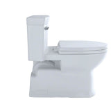 TOTO Eco Soir1/2e One-Piece Elongated 1.28 GPF Universal Height Skirted Toilet, Ebony Black