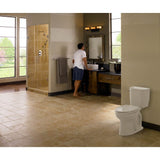 Toto EntradaE Two-Piece Round 1.28 Gpf Universal Height Toilet, Cotton White