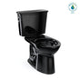 TOTO - Toto Drake Transitional Two-Piece Elongated 1.28 Gpf Tornado Flush Toilet, Ebony - Ebony