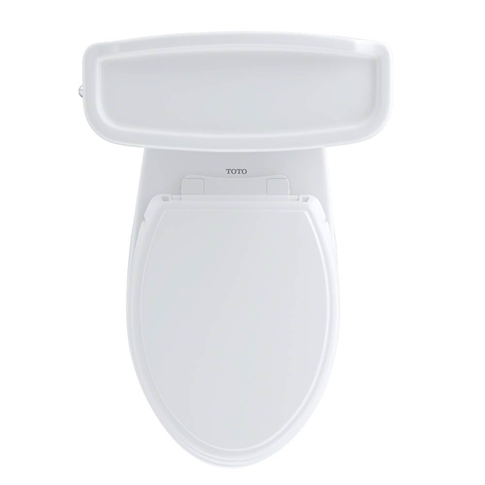 Toto Eco Dartmouth Two-Piece Elongated 1.28 Gpf Universal Height Toilet, Cotton White
