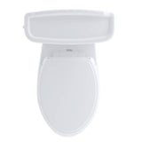 Toto Eco Dartmouth Two-Piece Elongated 1.28 Gpf Universal Height Toilet, Cotton White