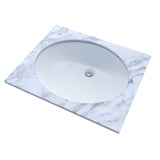 Toto Rendezvous Oval Undermount Bathroom Sink With Cefiontect, Cotton White