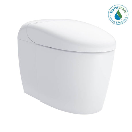 TOTO - NEOREST RS Dual Flush 1.0 or 0.8 GPF Toilet with Intergeated Bidet Seat and EWATER plus , Cotton White - MS8341CUMFGNo.01 - Cotton White