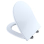 TOTO - TOTO SoftClose Slim D-Shape Seat and Lid for RP Wall-Hung Toilet, Cotton White - Cotton White