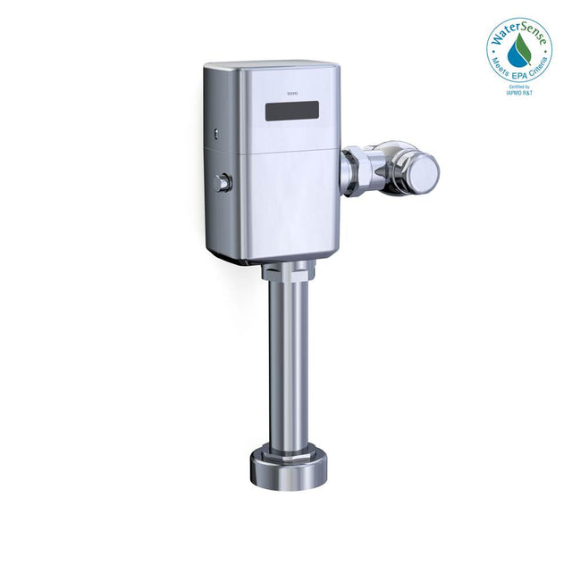 TOTO - ECOPOWER Touchless 1.0 GPF High-Efficiency Toilet Flushometer Valve for back spud with 12 Inch Vacuum Breaker Set, Polished Chrome - Polished Chrome