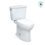 TOTO - TOTO Drake Transitional Two-Piece Elongated 1.28 GPF Universal Height TORNADO FLUSH Toilet with CEFIONTECT and SoftClose Seat, WASHLET+ Ready, Cotton White - Cotton White