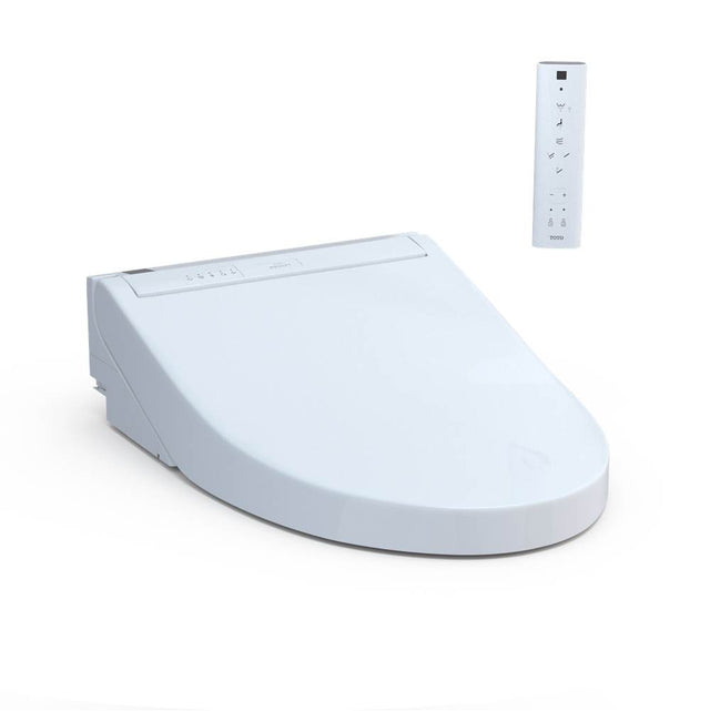 TOTO - Toto Washlet C5 Electronic Bidet Toilet Seat With Premist And Ewater+ Wand Cleaning, Elongated, Cotton White - Cotton White