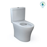 TOTO - Toto Aquia Iv Two-Piece Elongated Dual Flush 1.28 And 0.9 Gpf Toilet With Cefiontect, Cotton White - Cotton White