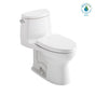 TOTO - TOTO UltraMax II One-Piece Elongated 1.28 GPF Universal Height Toilet with Right Hand Trip Lever, CEFIONTECT and SS124 SoftClose Seat, WASHLET+ Ready, Cotton White - Cotton