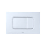 TOTO - Toto Dual Flush Rectangle Push Button Plate For Select Duofit In-Wall Tank Unit, White Matte - White Matte