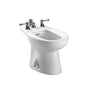 TOTO - Toto Piedmont Deck Mount Vertical Spray Flushing Rim Bidet, Cotton White - Cotton White