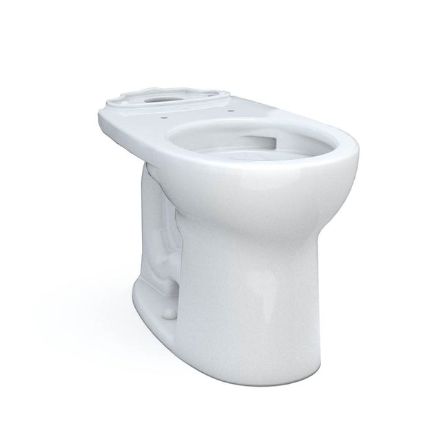 TOTO - Toto Drake Round Tornado Flush Toilet Bowl With Cefiontect, Cotton White - Cotton White