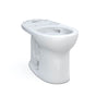 TOTO - Toto Drake Round Tornado Flush Toilet Bowl With Cefiontect, Cotton White - Cotton White