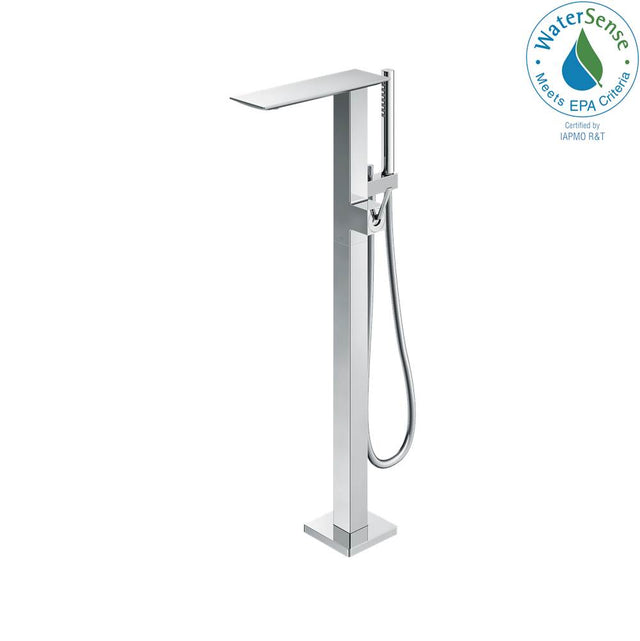 TOTO - Toto Zl Single-Handle Freestanding Tub Filler Faucet With 1.75 Gpm Handshower, Polished Chrome - Polished Chrome