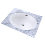 Toto Dartmouth 18-3/4'' X 13-3/4'' Oval Undermount Bathroom Sink, Cotton White