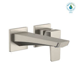 TOTO - Toto Ge 1.2 Gpm Wall-Mount Single-Handle Bathroom Faucet With Comfort Glide Technology, Brushed Nickel - Brushed Nickel