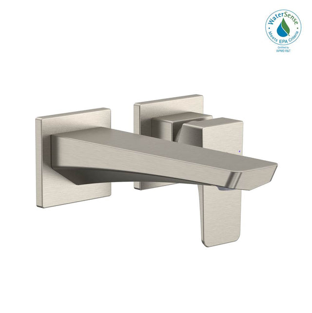 TOTO - Toto Ge 1.2 Gpm Wall-Mount Single-Handle Bathroom Faucet With Comfort Glide Technology, Brushed Nickel - Brushed Nickel