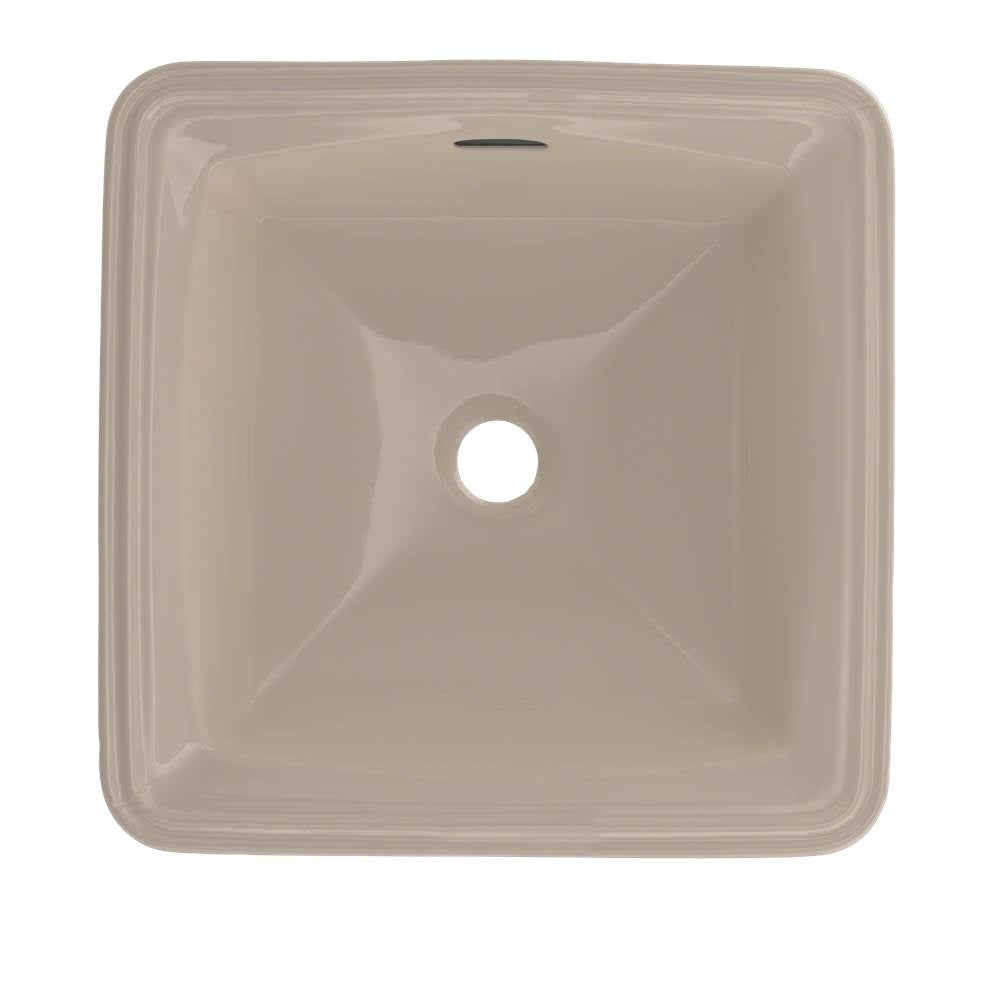 Toto ConnellyE Square Undermount Bathroom Sink With Cefiontect, Cotton White