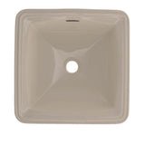 Toto ConnellyE Square Undermount Bathroom Sink With Cefiontect, Cotton White
