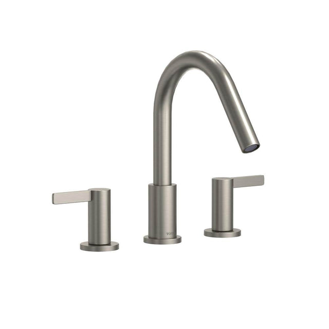 TOTO - Toto Gf Two Lever Handle Deck-Mount Roman Tub Filler Trim, Brushed Nickel - Brushed Nickel