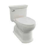 TOTO - TOTO Soiree One Piece Elongated 1.28 GPF Universal Height Skirted Toilet with CeFiONtect, Colonial White - Colonial White