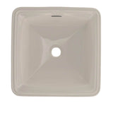 Toto ConnellyE Square Undermount Bathroom Sink With Cefiontect, Cotton White