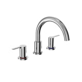 TOTO - Toto Lb Two-Handle Deck-Mount Roman Tub Filler Trim, Polished Chrome - Polished Chrome