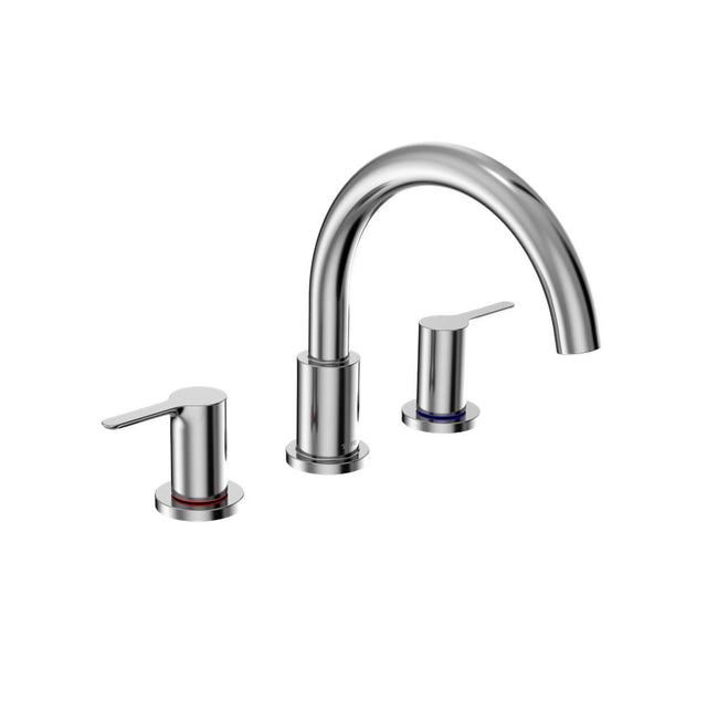 TOTO - Toto Lb Two-Handle Deck-Mount Roman Tub Filler Trim, Polished Chrome - Polished Chrome