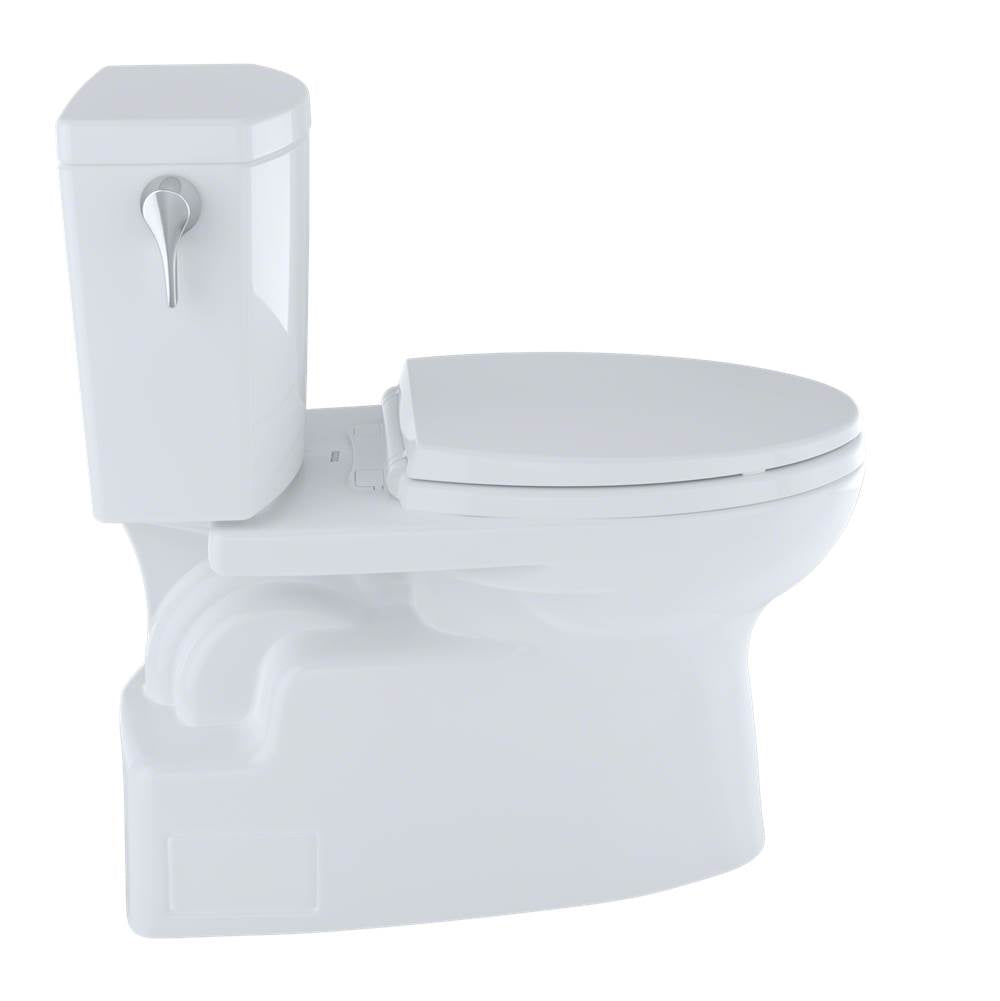 Toto Vespin II 1G Two-Piece Elongated 1.0 Gpf Universal Height Skirted Toilet With Cefiontect And Right-Hand Trip Lever, Cotton White