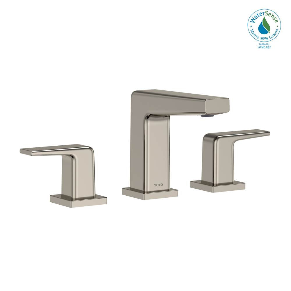 TOTO - Toto Gb Series 1.2 Gpm Two Handle Widespread Bathroom Sink Faucet With Drain Assembly, Polished Nickel - Polished Nickel