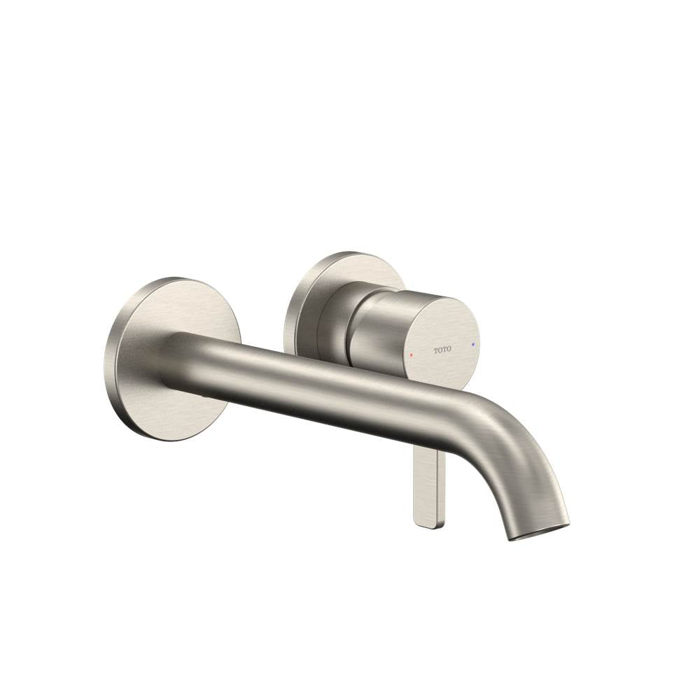 Toto Gf 1.2 Gpm Wall-Mount Single-Handle Long Bathroom Faucet With Comfort Glide Technology, Brushed Nickel