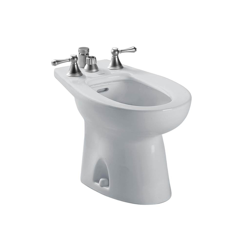 TOTO - Toto Piedmont Deck Mount Vertical Spray Flushing Rim Bidet, Colonial White - Colonial White