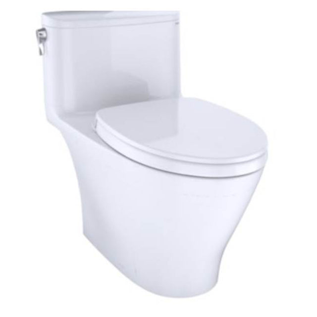 TOTO - Nexus 1G One-Piece Elongated 1.0 GPF WASHLET plus and Auto Flush Ready Universal Height Toilet with CEFIONTECT, Cotton White - Cotton