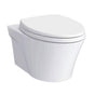 TOTO - AP Wall-Hung Elongated Toilet Bowl with Skirted Design and CEFIONTECT, Cotton White - Cotton White
