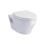 TOTO - EP Wall-Hung Elongated Toilet Bowl with Skirted Design and CEFIONTECT, Cotton White - Cotton White