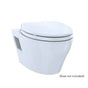 TOTO - EP WASHLET+ Ready Wall-Hung Elongated Toilet Bowl with Skirted Design and CEFIONTECT, Cotton White - Cotton White
